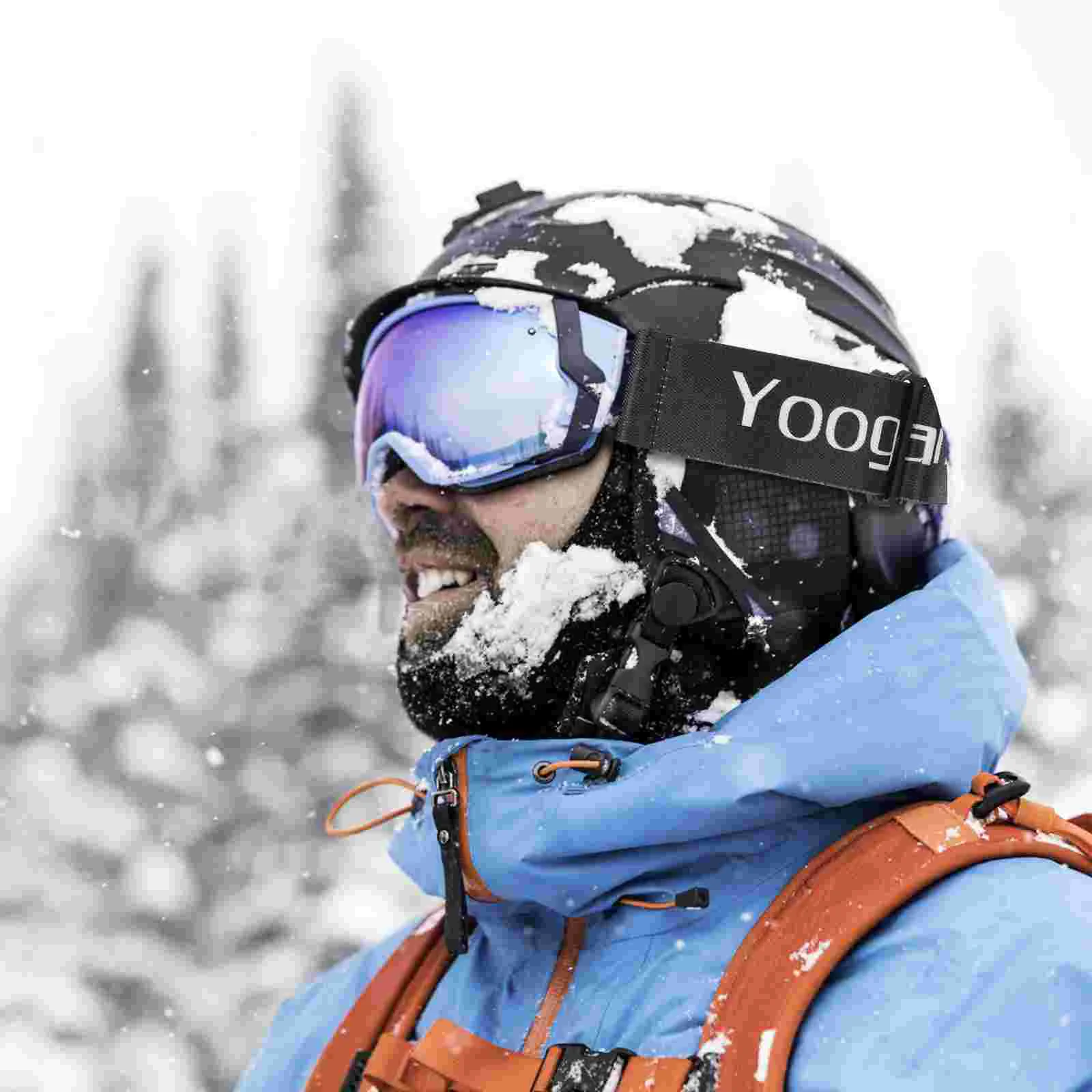 Лыжные очки с ремешком спортивные регулируемые сменные практичные аксессуары