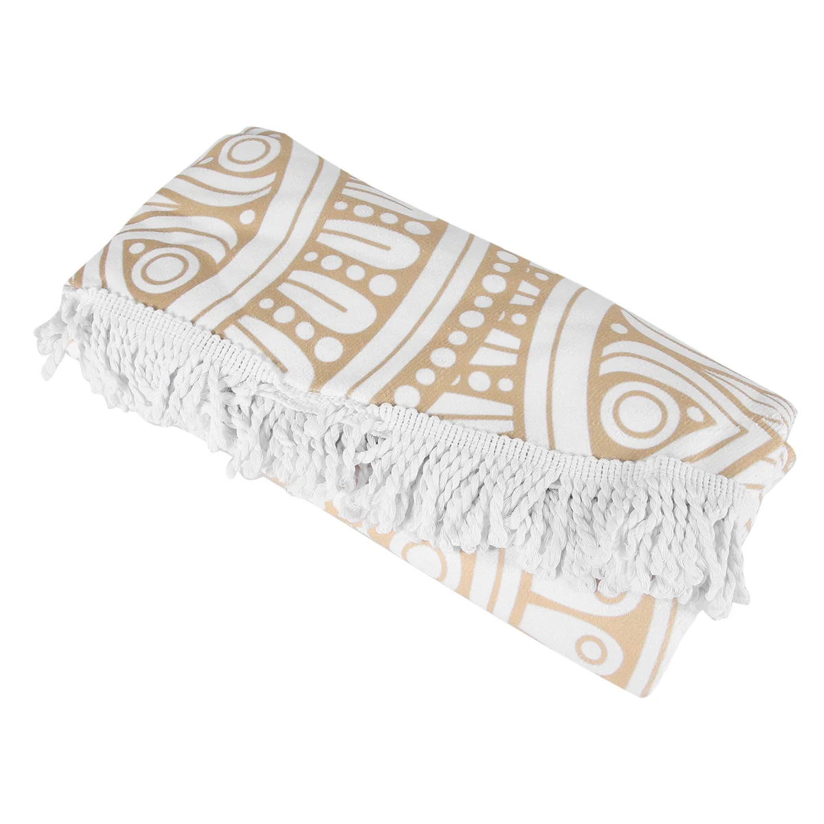 

Round Microfiber Mandala Beach Towel Indian Hippie Boho Beach Towel with Tassels Oversized Wrap Blanket Travel Tapestry