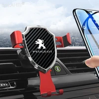 gravity car phone holder air vent clip mount stand gps support for peugeot 206 308 406 407 408 307 207 3008 5008 gt 2008 507 508