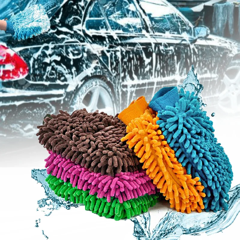 

Auto Waschen Mitt Premium Chenille Mikrofaser-reinigungs Mitts Waschen Handschuh Lint Freies Scratch Kostenloser Trocknen