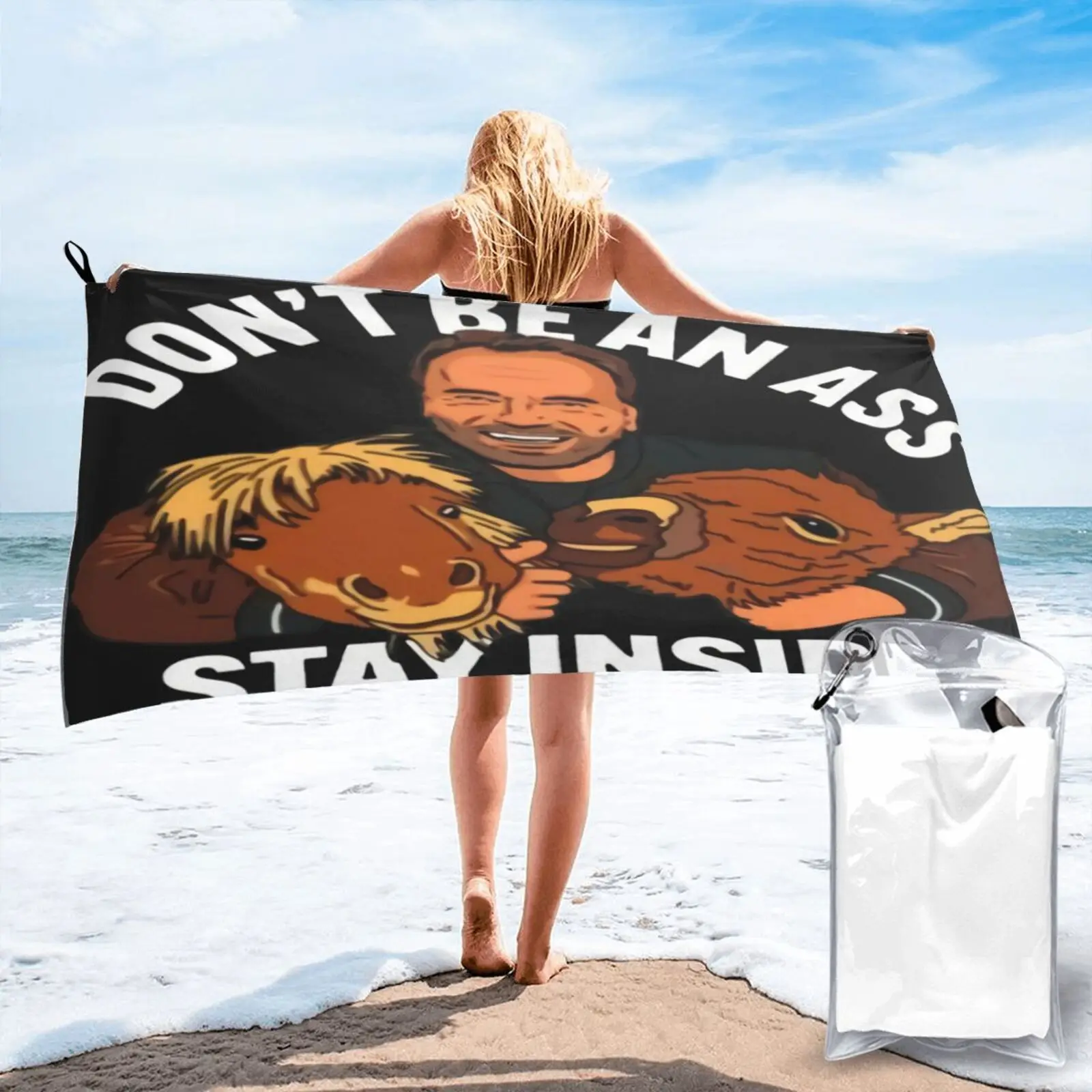 

Пляжное полотенце Арнольд Шварценеггер «Don Be A Ass», полотенце для рук, полотенце для волос, набор мебели для ванной, Большое банное полотенце, ...