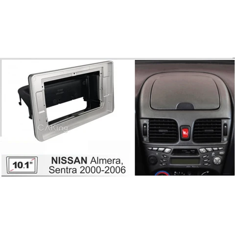 10,1 дюймовая Автомобильная панель Fascia Для Nissan Sunny (B15) 1998-2004 комплект для приборной панели устанавливаемая Facia консоль переходная пластина облицовка