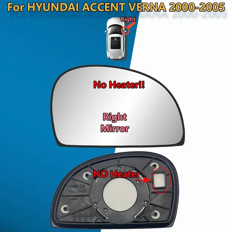 

Для HYUNDAI ACCENT 2000 2001 2002 2003 2004 2005, стекло зеркала заднего вида/левое и правое крыло, линза зеркала/87611/21-25700, автозапчасти