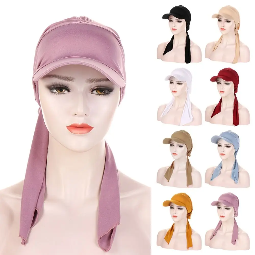 

Soft Headscarf Women Sunscreen Turban Hat Head Wrap Wrap Caps Muslim Hijab