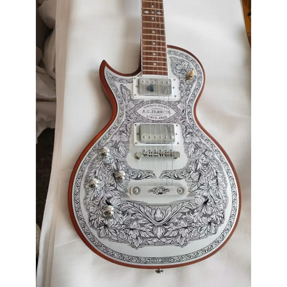 

Left Handed ZEMAITIS Casimere Metal Front Electric Guitar 22 Fret Aluminum Plate