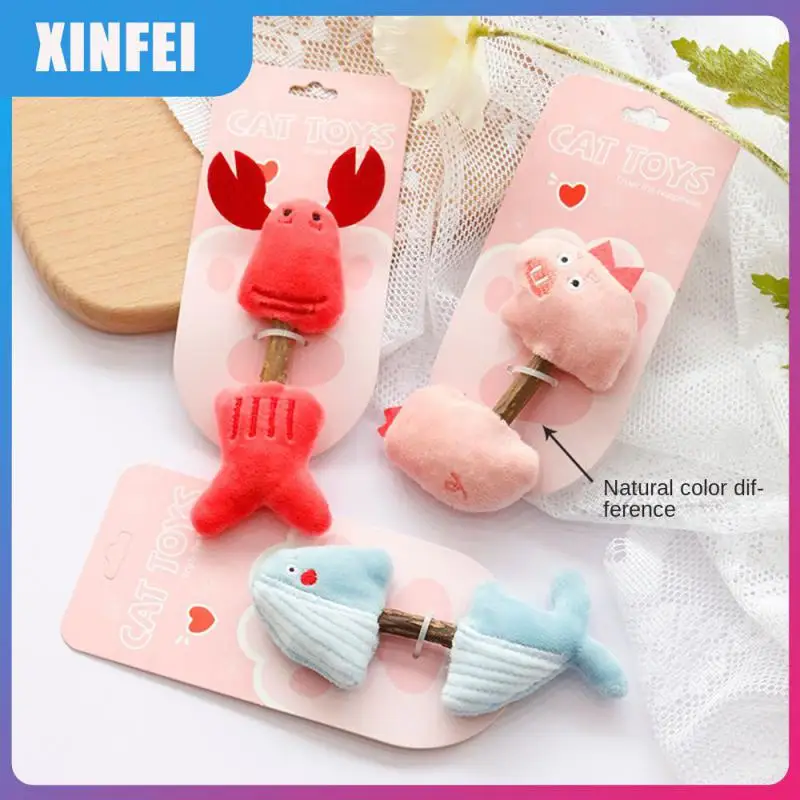 

Polygonum Arboreum Teeth Grinding Plush Cat Toy Pp Cotton Cat Toy Funny Chewing Squeaky Toy Cat Accessories Crystal Wool Mini