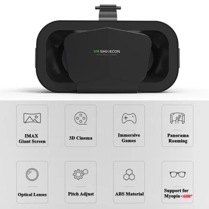 Фото VR-гарнитура для мобильного телефона, цифровые аксессуары, VR-очки G10, 3D-бокс виртуальной реальности IMAX, гигантский экран №2