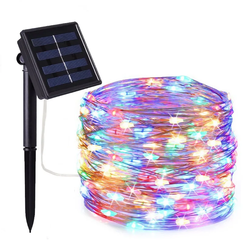 

Outdoor Waterproof Solar Christmas Decorative Light String Remote Control Colored Light Courtyard Decorative Atmosphere Light