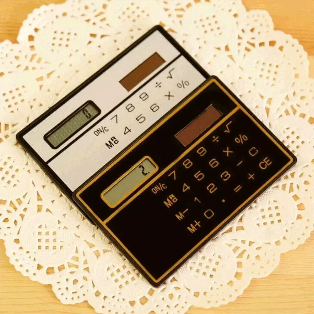 

Solar power calculatorCalculator Ultra Thin Mini Credit Card Sized 8-Digit Portable Solar Powered Pocket Calculator
