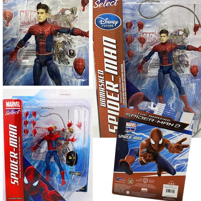 

Marvel Select Avenger Spiderman Captain America Action Figure Hawkeye The Amazing Hulk Spider Man Figures Super Heroes Toy Doll