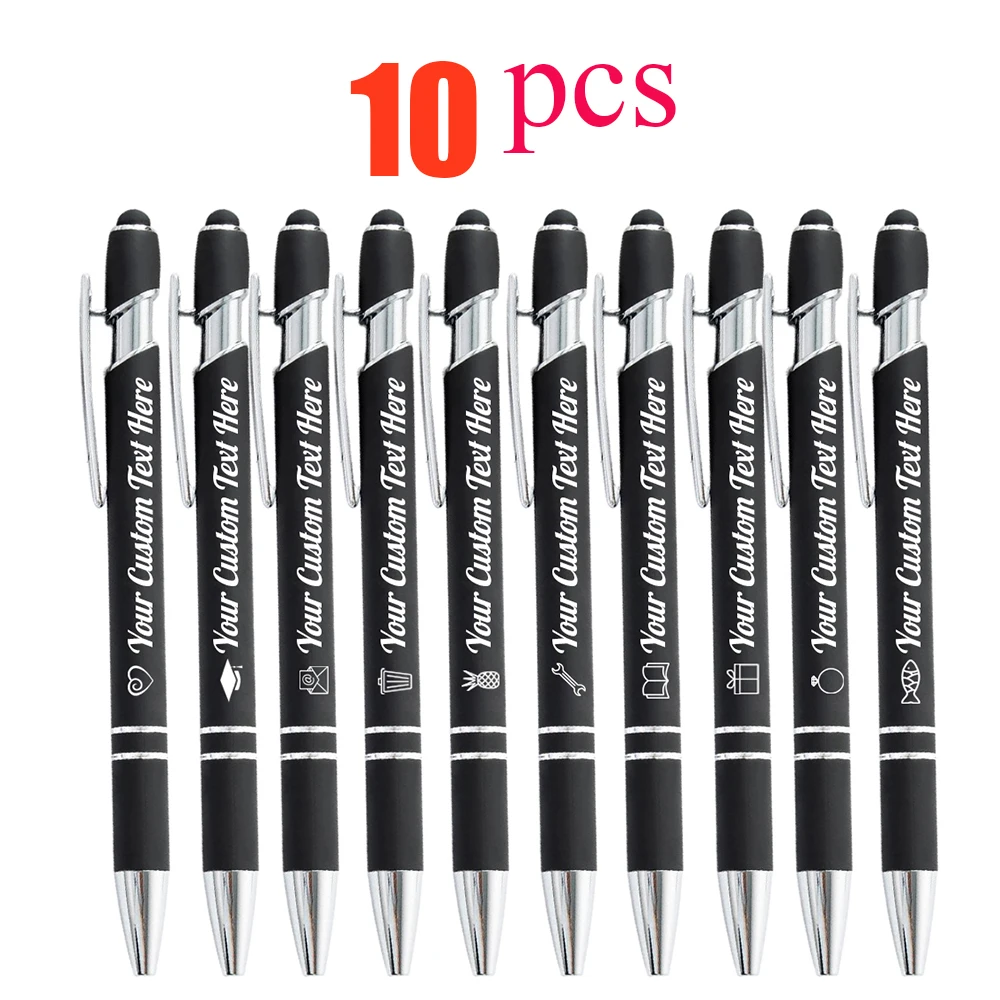 

Металлические шариковые ручки с гравировкой, набор из 10 штук