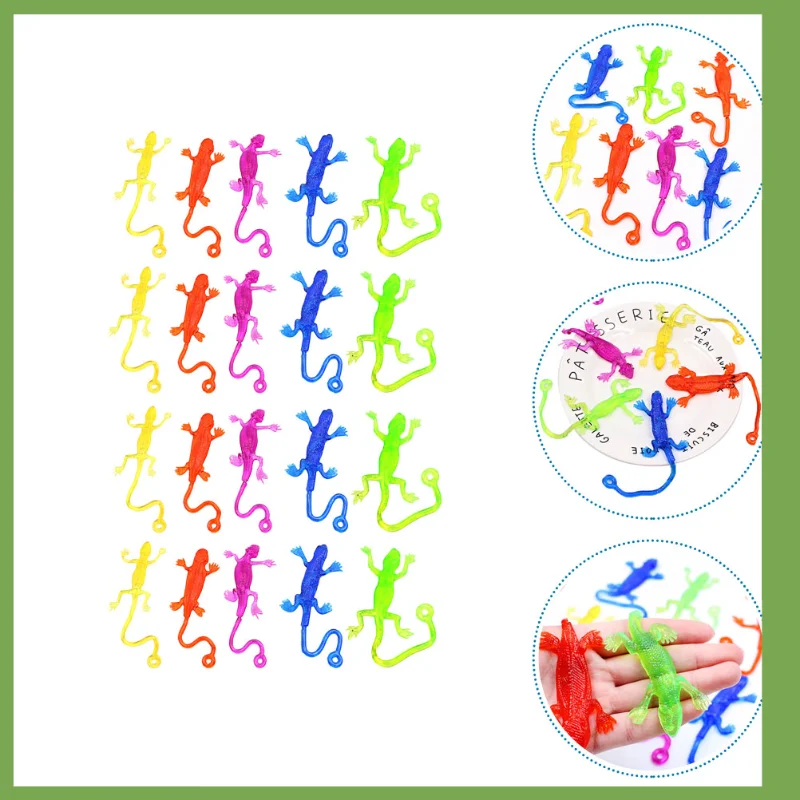 

Забавная эластичная игрушка в форме ящерицы, 10/20 шт.