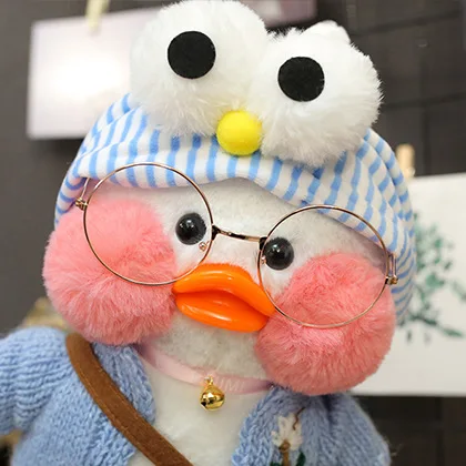 

2022 New Hot Sale Cute 30cm Netred Duck Accessories Plush Toy Stuffed Soft Kawaii Duck Doll Headband Animal Accessories