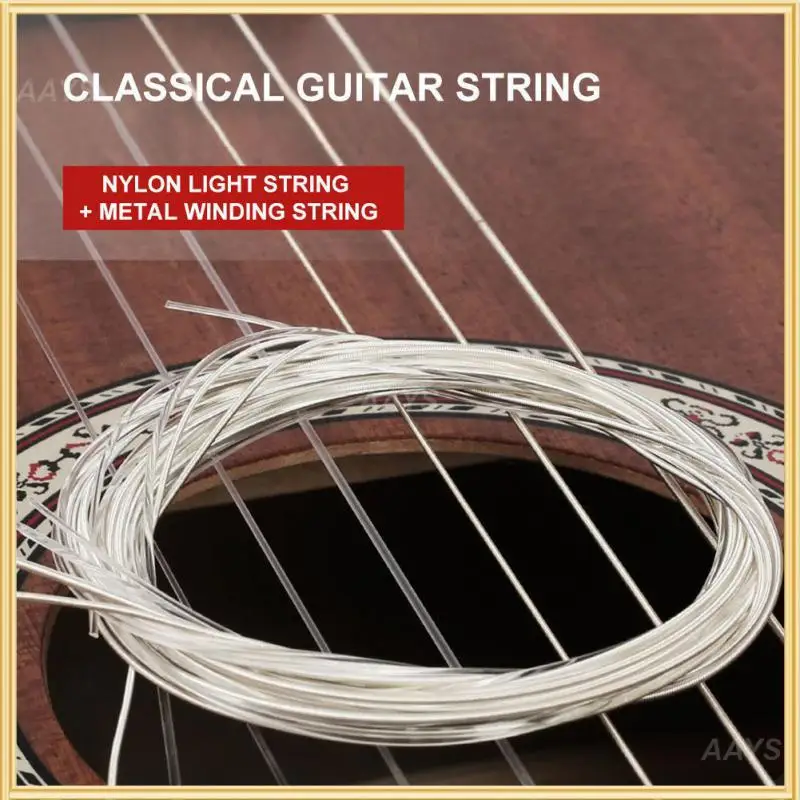 

Acoustic Guitar Strings Classical Nylon Strings Silver Plated Strings Folk Guitar Accessories