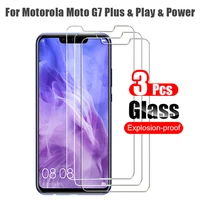 3pcs 9d tempered glass for motorola moto g7 plus power play screen protector hd film