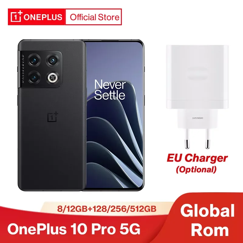 

NEW2023 World Premiere OnePlus 10 Pro 10pro 5G Global Rom Smartphone 8GB 128GB Snapdragon 8 Gen 1 mobile phones 80W Fast Chargin