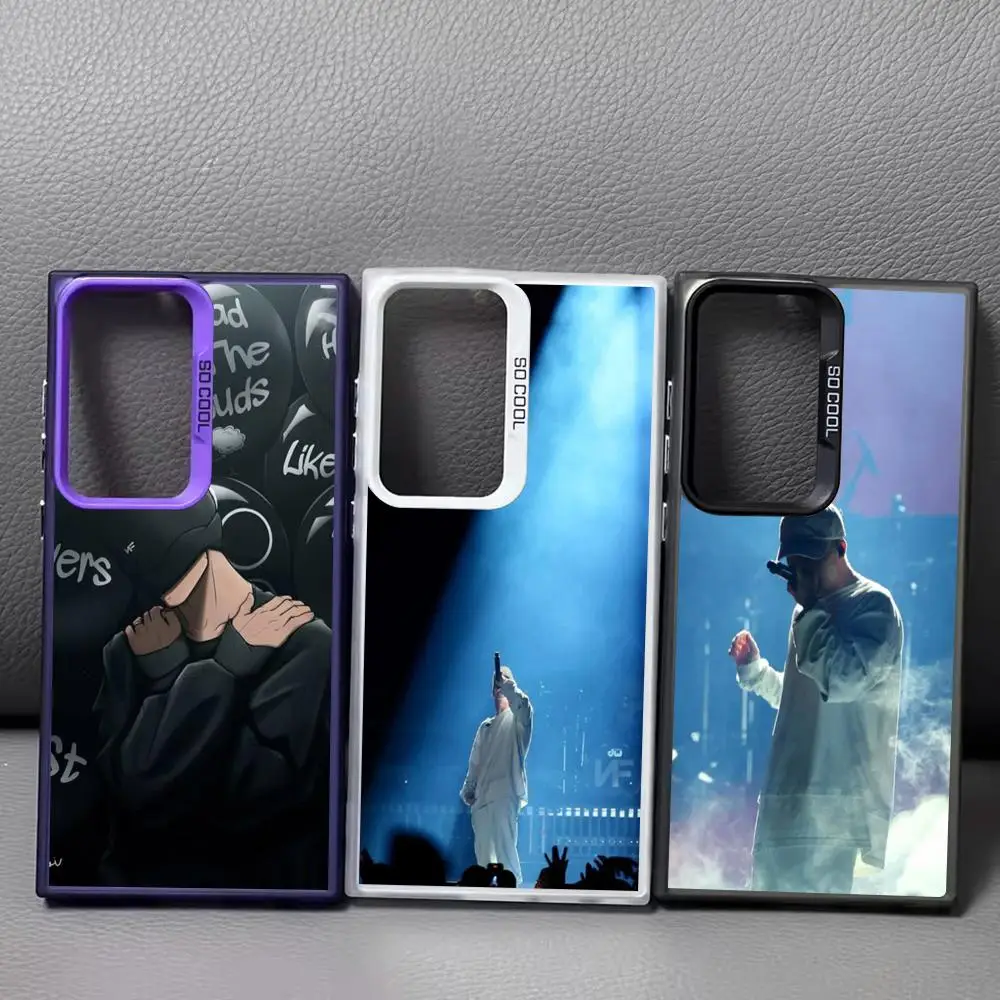 Крутой чехол для телефона NF Rapper черного цвета lMDColor Silver Shell Samsung S25 24 23 22 21 20 Plus Ultra FE