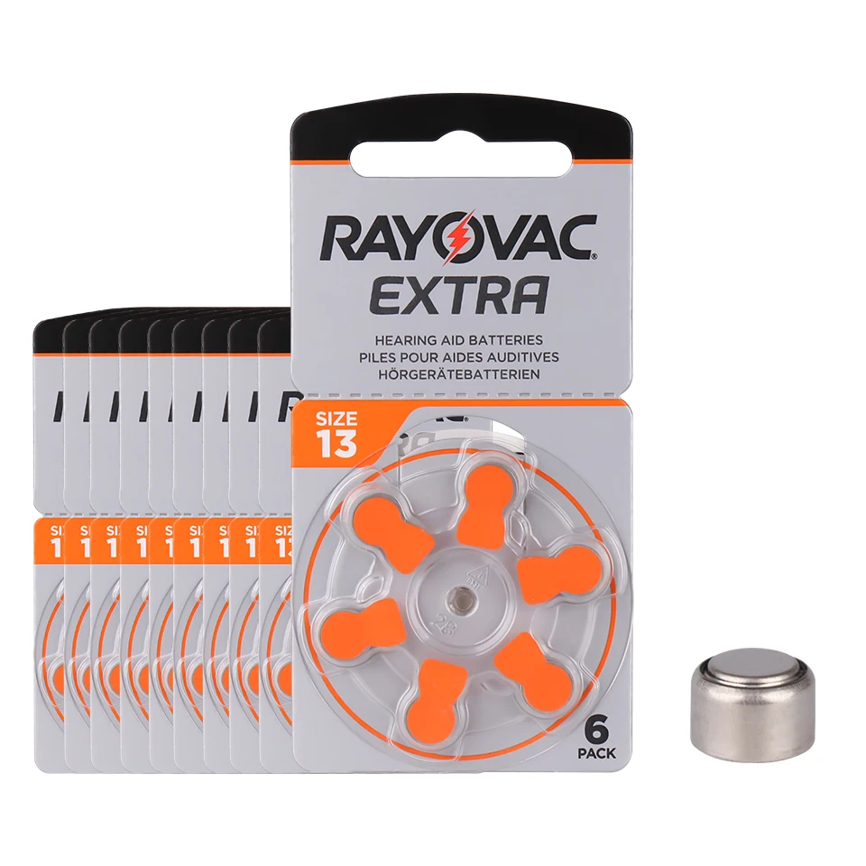 Батарейки для слухового аппарата Rayovac A13 13A 13 P13 PR48 60 шт. | Электроника