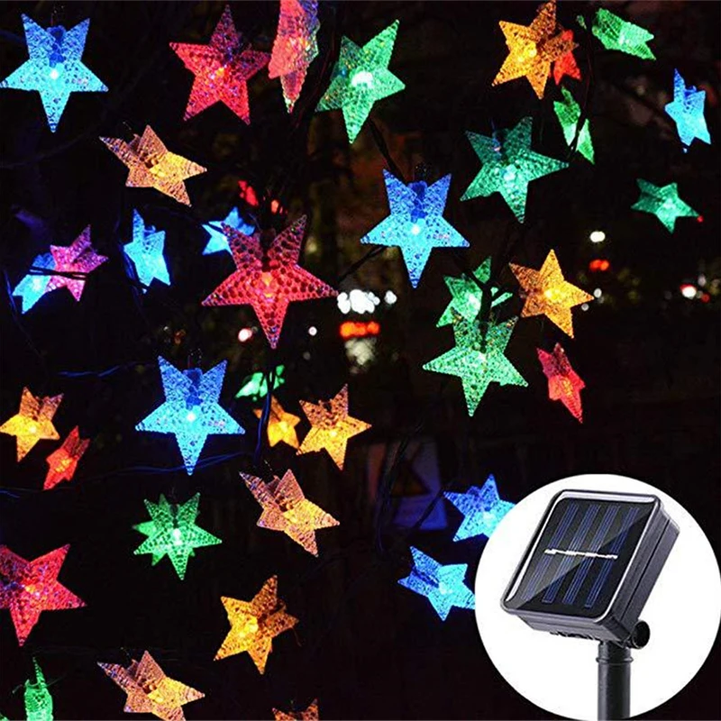 

Solar Lamp 5m 7m 12m Star Power LED String Fairy Lights Solar Garlands Garden Home Christmas Party Decor for Outdoor