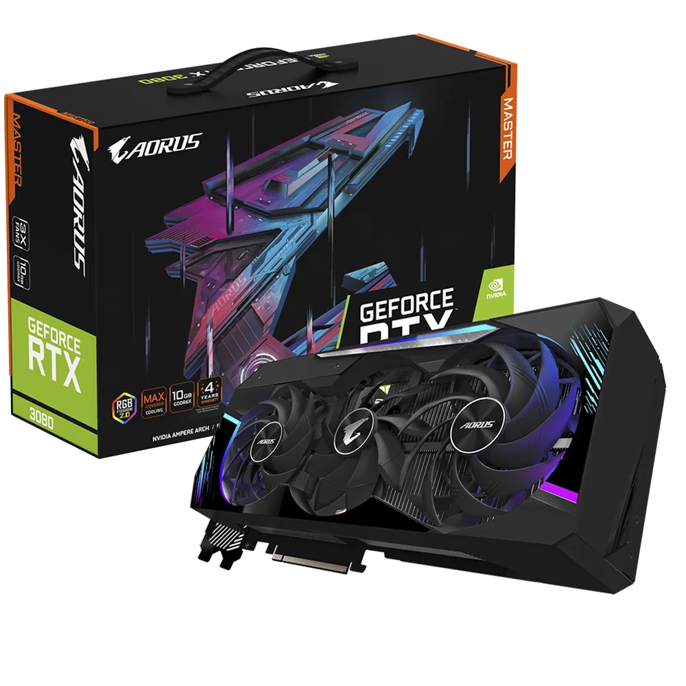 

Видеокарта Gigabyte AORUS RTX 3080 MASTER 10G Super carving LHR lock hashrate