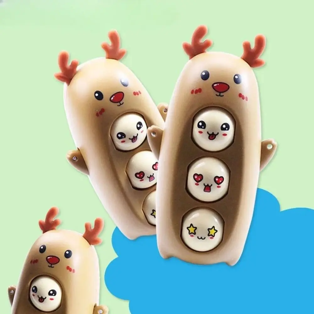 

Animals Elk Face-changing Doll Pendants Face-changing Keyring Elk Face-changing Toy Brown Plastic