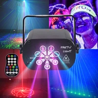 rgb mini dj disco light laser light projector usb rechargeable led uv sound strobe stage effect wedding xmas holiday party lamp