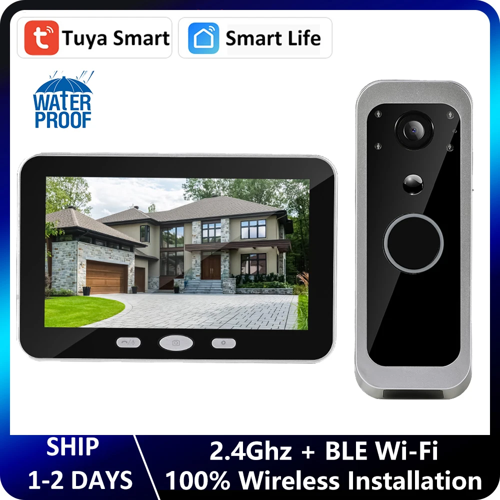 

Smart Life Tuya беспроводной дверной звонок 2MP