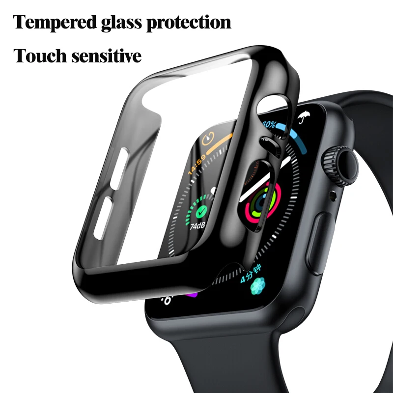 

Защитный чехол для Apple Watch Серия 6 5 4 3 SE 44 мм 40 мм, чехол для iwatch 42 мм 38 мм, бампер для экрана и чехол для Apple watch