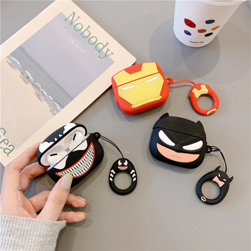 

Защитный чехол для Airpods Marvel, подходит для Airpods 1/2 Pro, защитный чехол для наушников IPhone, беспроводной Bluetooth-наушник