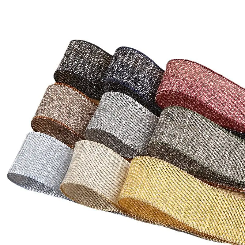 

19 yards / 25mm/38mm hemp material horizontal stripe ribbon DIY handmade material headwear hair bow clothing hat accessories