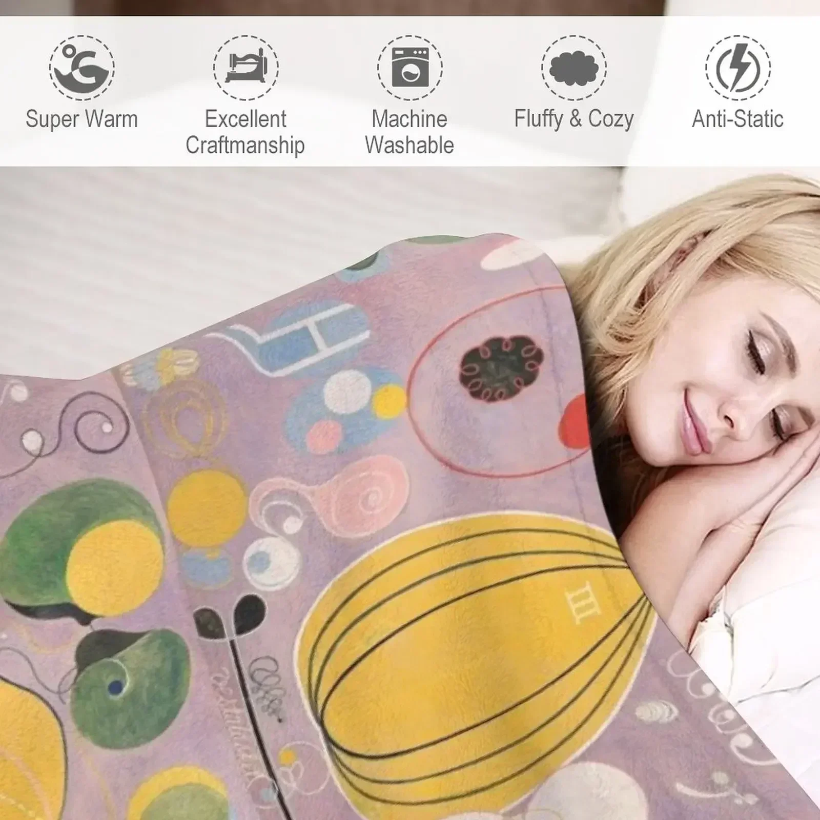 Одеяло Hilma af Klint Paint для взрослых рождественские подарки дивана тонкие одеяла