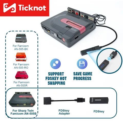 TicKnot FDSKey Адаптер для Sharp Twin Famicom
