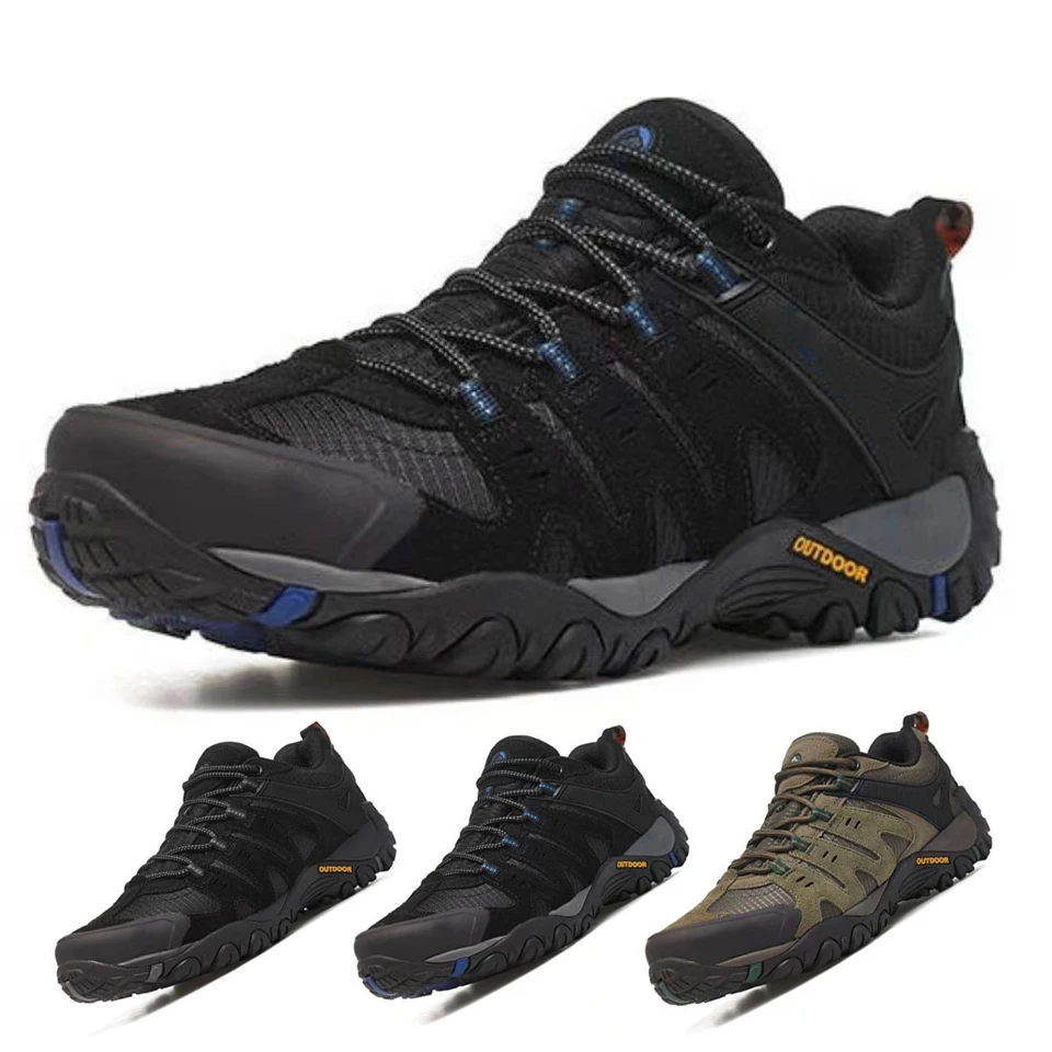 Men's hiking shoes Outdoor sports shoes Fashionable breathable non-slip rock climbing sneakers Wear-resistant hiking shoes