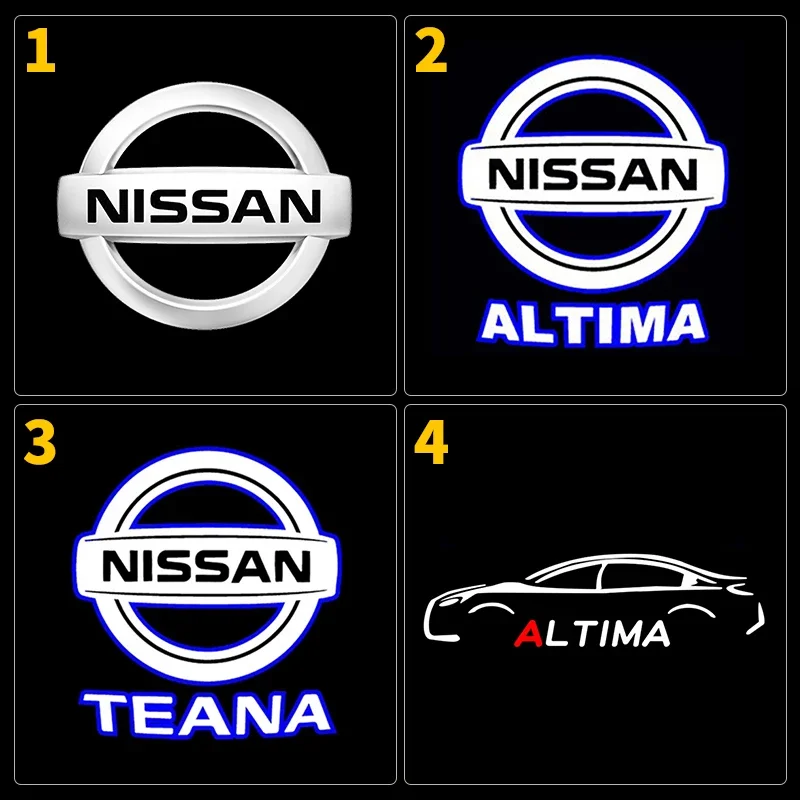2 шт. автомобильный светодиодный логотип дверной проектор лампа приветствия для