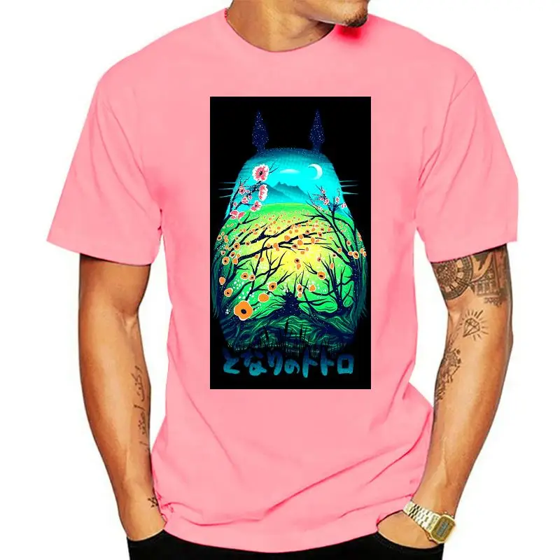 

Men's T-Shirt He Is My Neighbor Totoro Novelty Cotton Tee Shirt Short Sleeve T Shirt Men Cotton Tees Streetwear