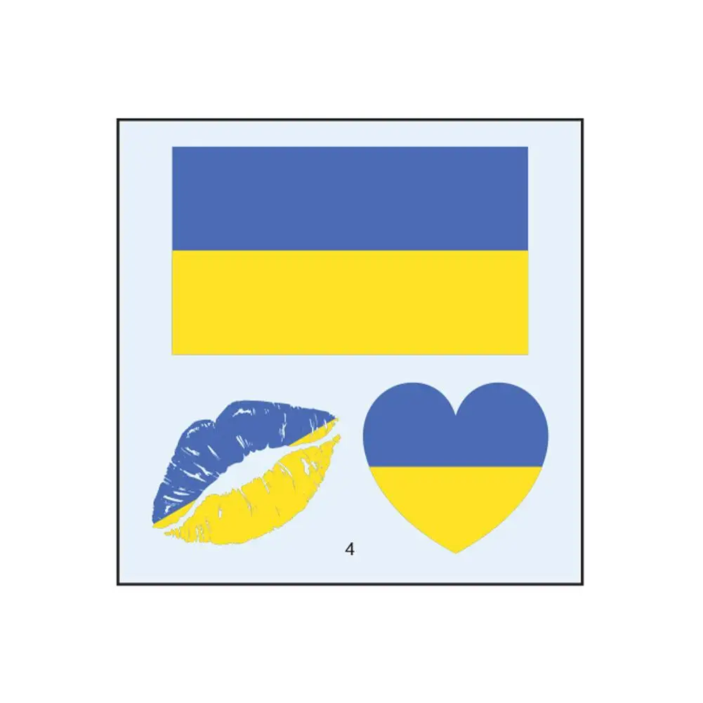 Новинка наклейка на лицо с Европейским флагом Германия Франция Италия