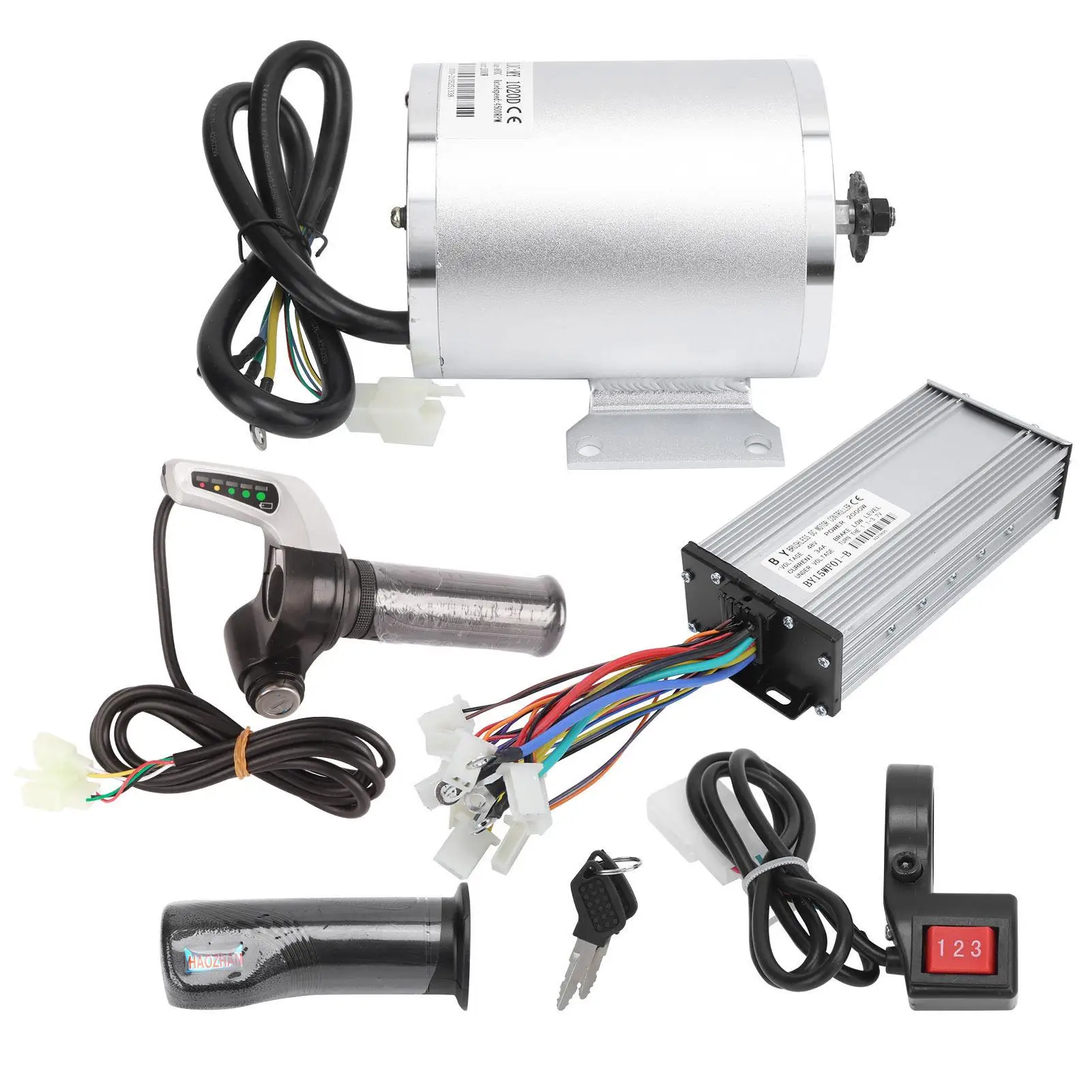 Комплект для электрического велосипеда 48 в 2000 Вт с контроллером бесщеточного