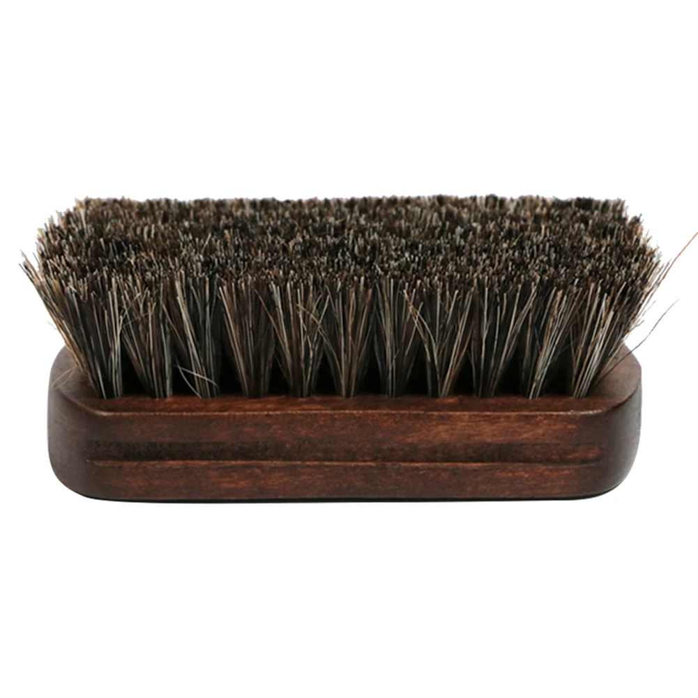 

Horsehair Leather Textile Cleaning Brush for Car Interior Furniture Apparel Bag Shine Polishing Brush Auto Wash