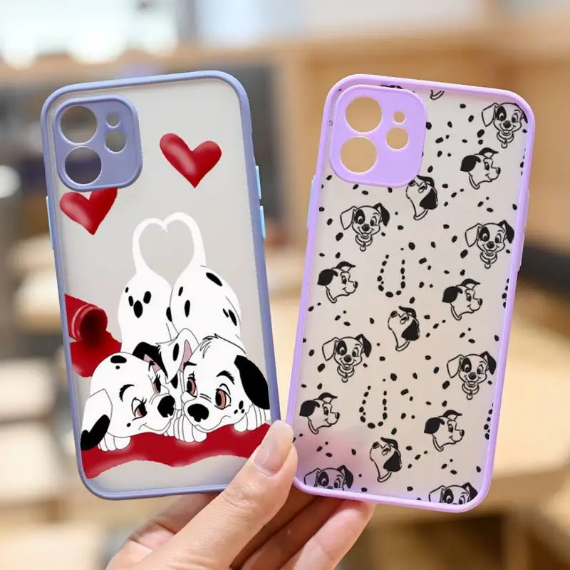 

Disney 101 Dalmatians Phone Case For IPhone 12 11 13 14 Pro Max XR XS Max X SE2020 7 8 PlusHard Shockproof Purple Case