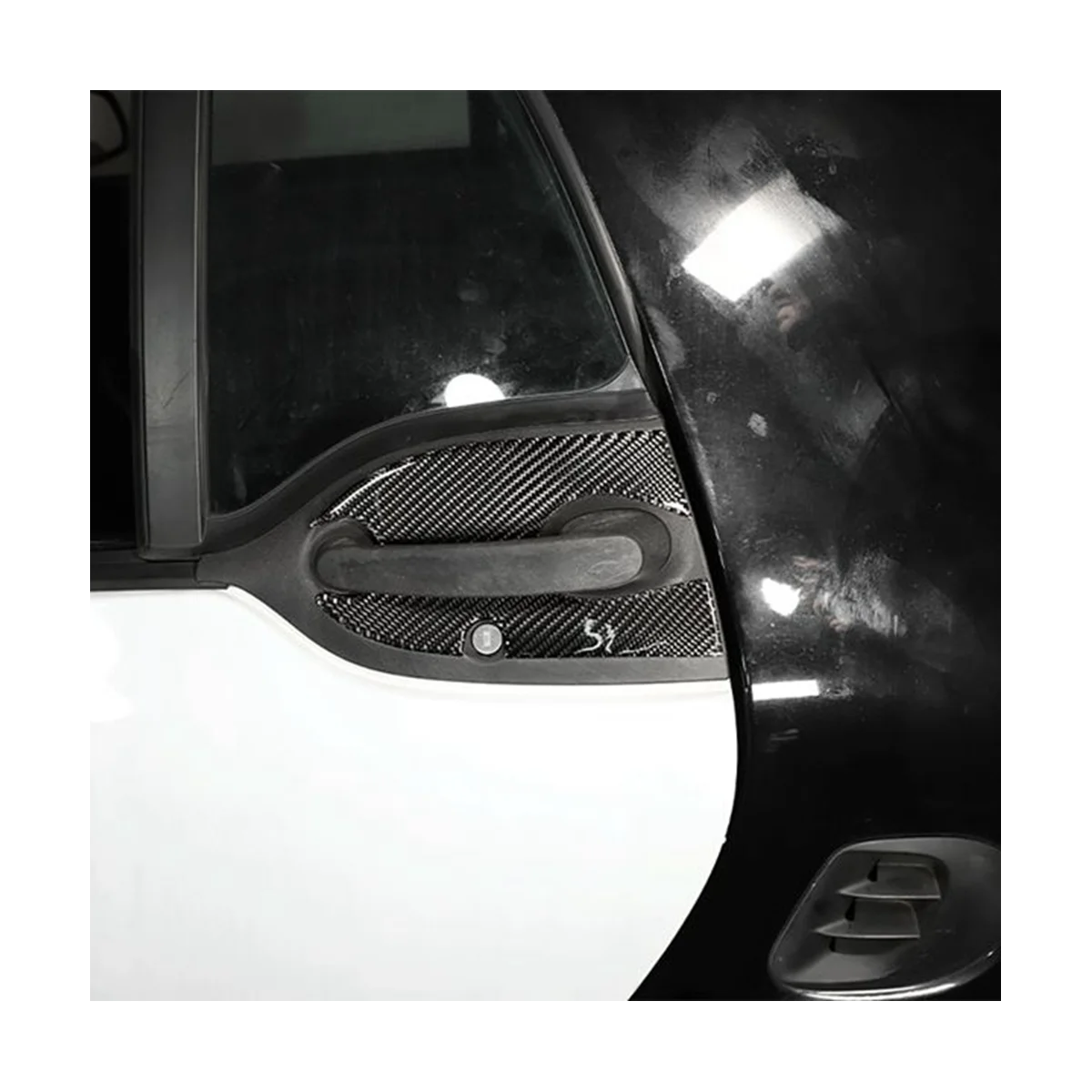 Для Benz Smart 453 Fortwo 16-21 наружная дверная ручка из углеродного волокна крышка чашки