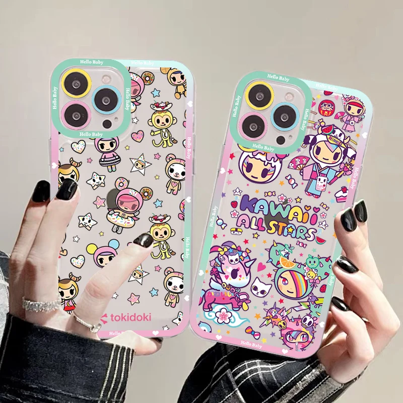 

Tokidokis Unicorn Phone Case For IPhone 14 13 12 11 Pro Max Mini X Xs XR 6 7 8 Plus SE 2020 Transparent Case
