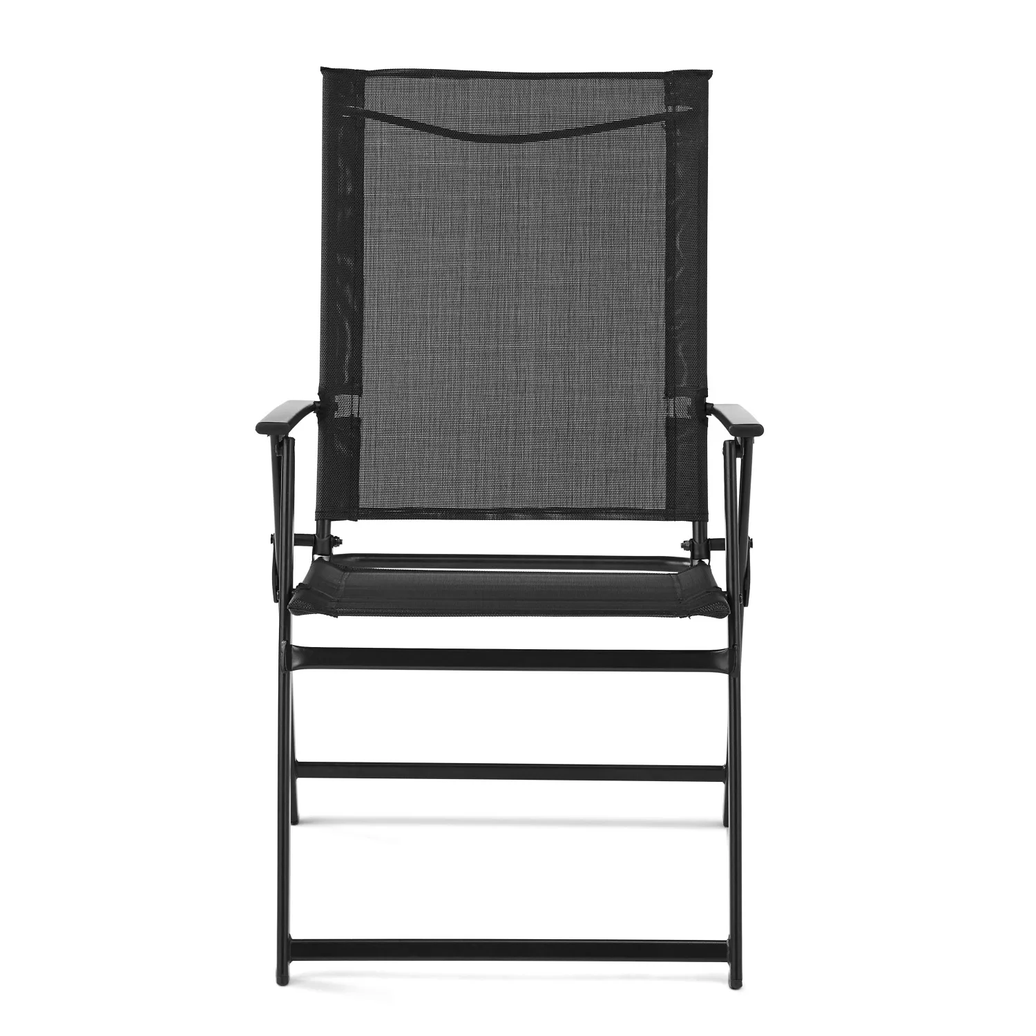 

Mainstays Greyson Square Set of 2 Outdoor Patio Steel Sling Folding Chair, Black garden chair