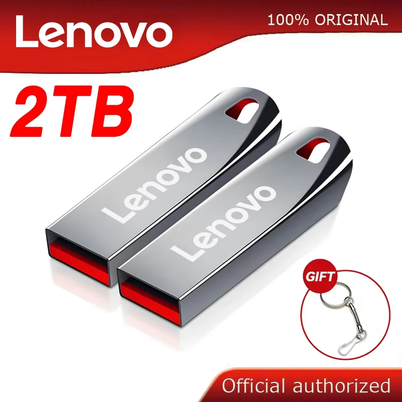 Оригинальные флэш-накопители Lenovo Usb 512 высокоскоростная металлическая Флэшка 1 ТБ