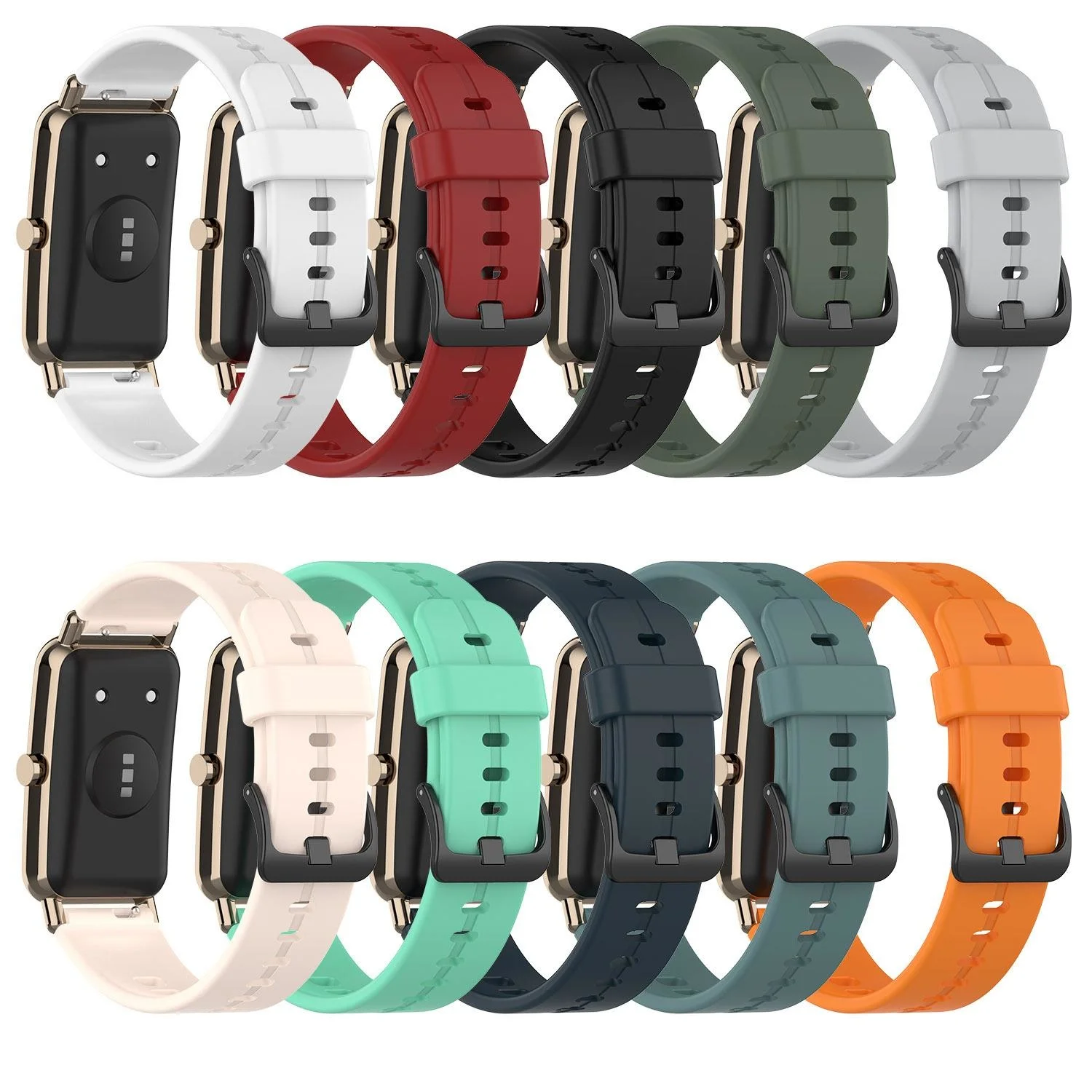 

Silicone Band Suitable For Huawei Watch Fit Mini Silicone Watch Strap Durable Sweatproof Sports Watchband Watch Accessories