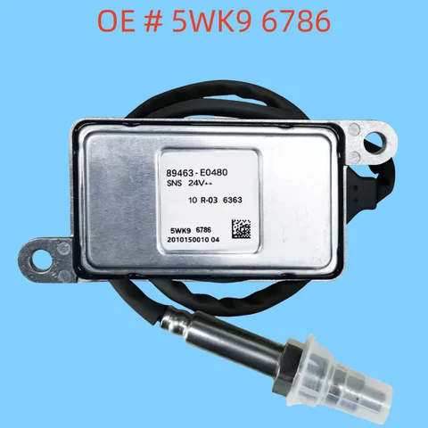 Новый датчик NOx из оксида азота 5WK9 6786 89463-E0480 5WK96786 для двигателя Hino Toyota, автомобилей, грузовиков, аксессуары