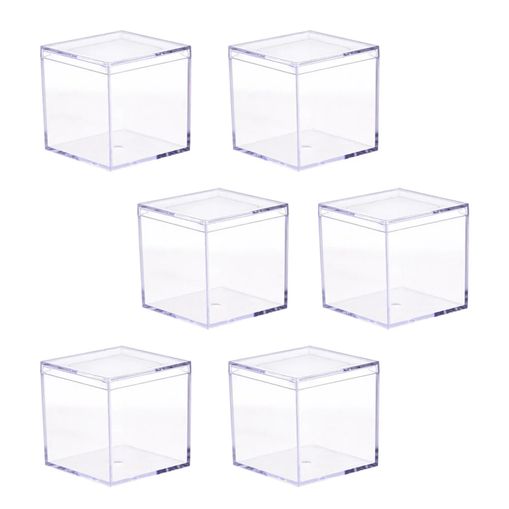 

Sugar Cube Multi-function Acrylic Case Household Jewelry Storage Accessory Portable