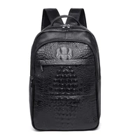casual men business backpack first layer cowhide fashion computer backpack genuine leather travel bag large capacity schoolbag