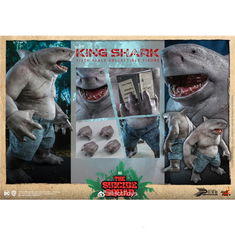 

In Stock HotToys PPS006 1/6 Task Force Suicide Squad Shark King Anime Action Figure Toy Gift Model Collection Hobbies