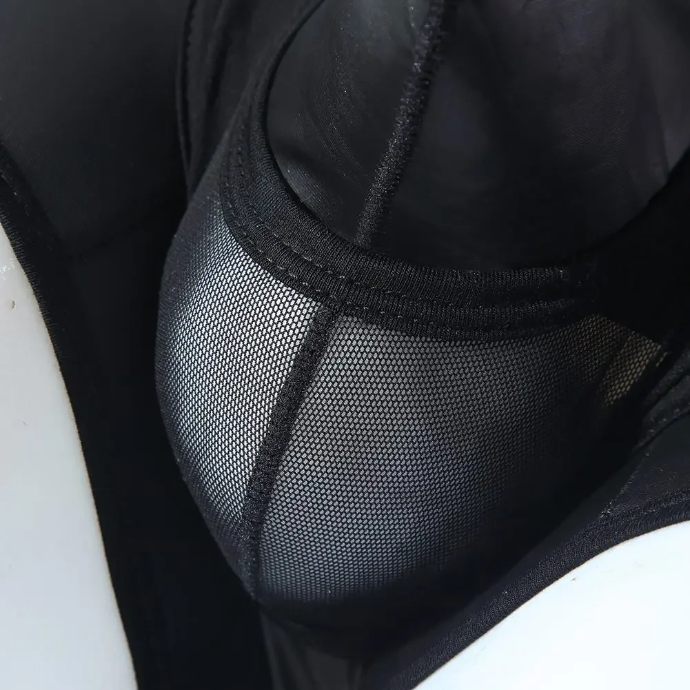 Мужские сексуальные сетчатые лаковые эластичные трусы шорты из искусственной