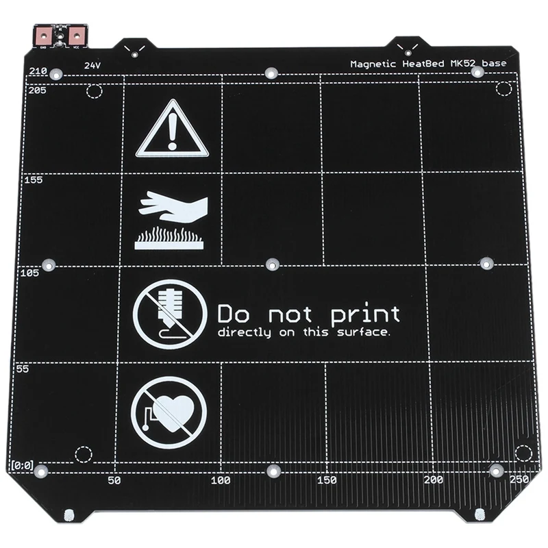 

3D Printer Parts Clone I3 Mk3 3D Printer Heated Bed Magnetic Mk52 Heatbed 24V/12V Assembly